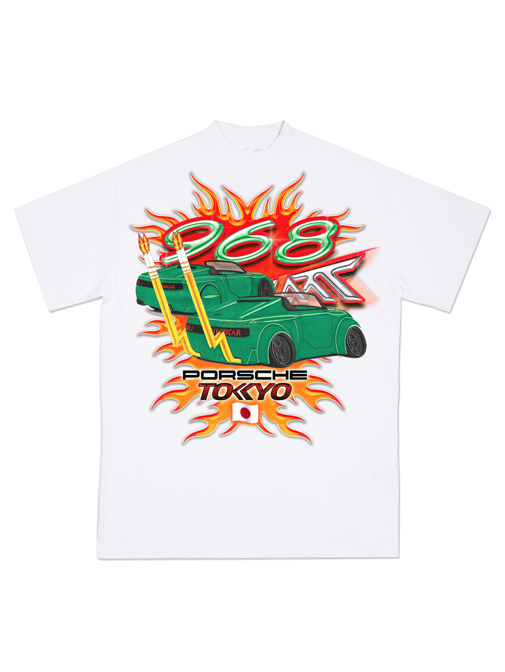 PORSCHE 968 L'ART KAIDO FLAMES TEE
