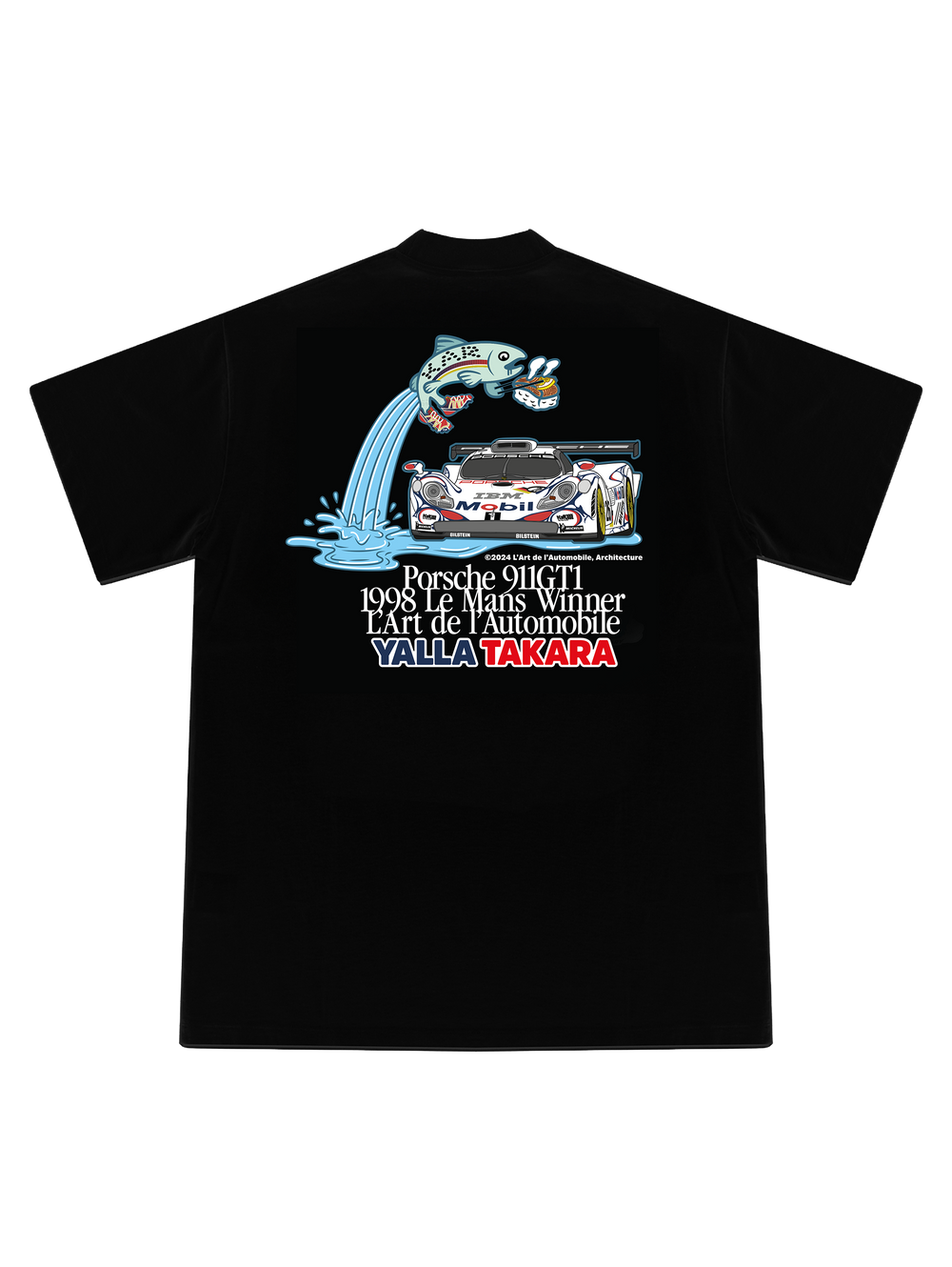 L'ART YALLA TAKARA T-SHIRT - BLACK