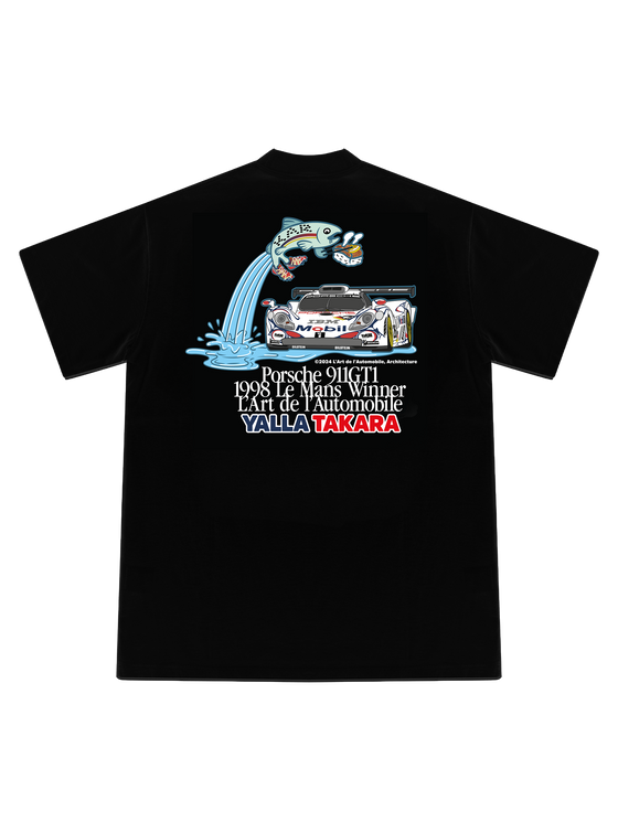 L'ART YALLA TAKARA T-SHIRT - BLACK